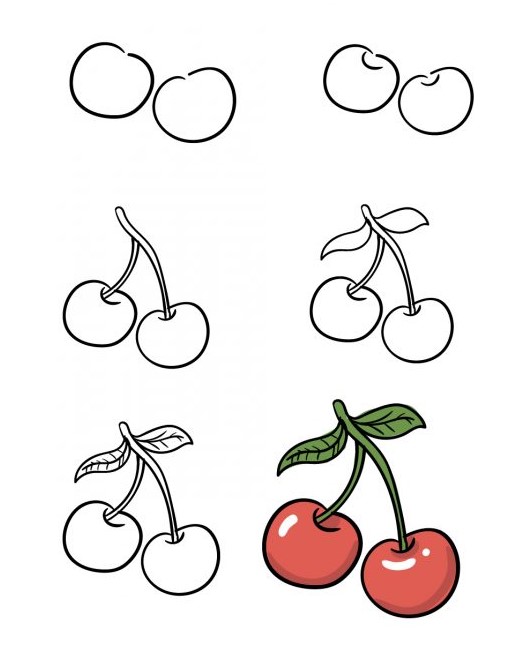 Desenhos de Impressão gratuita de cereja