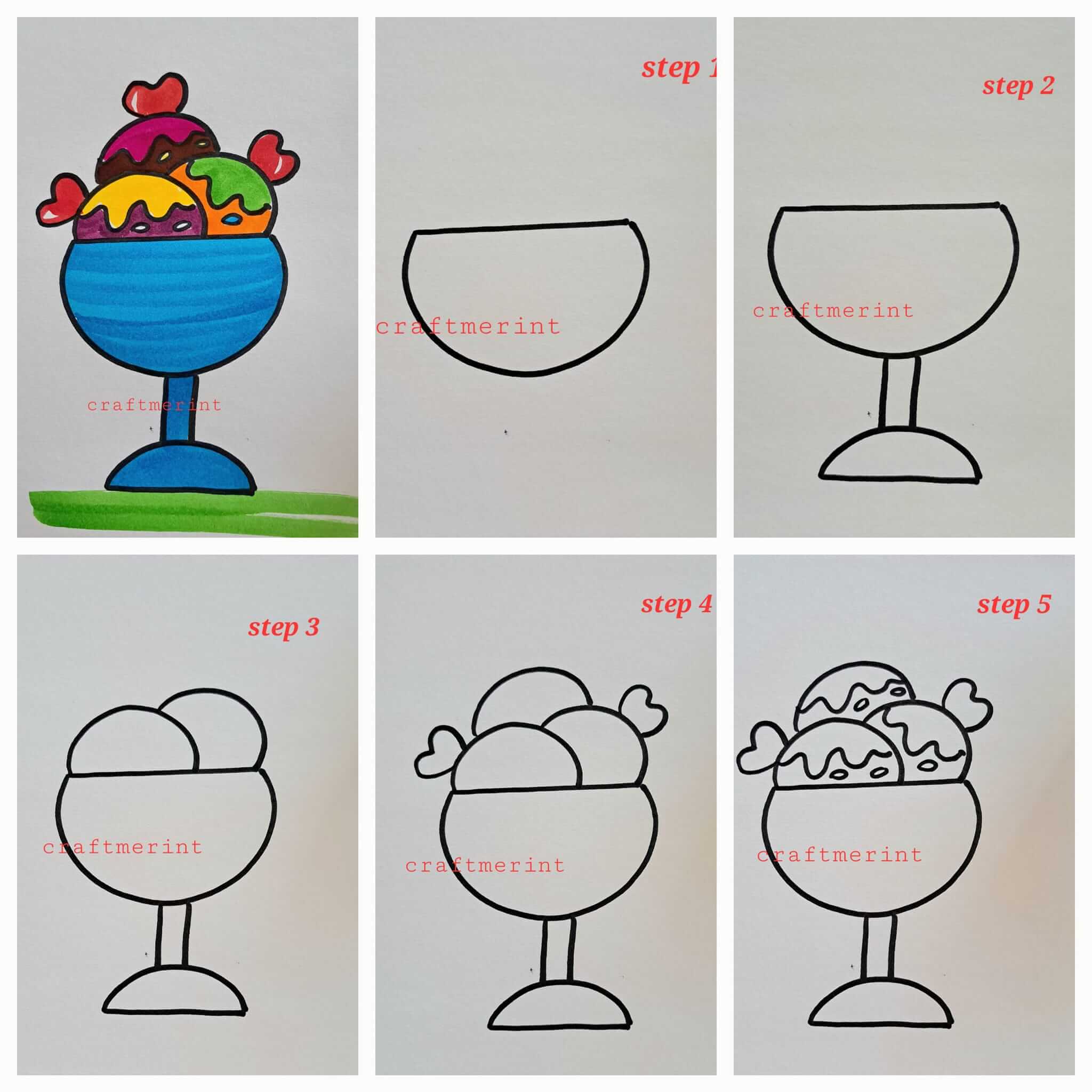 Desenhos de Impressão gratuita de sorvete