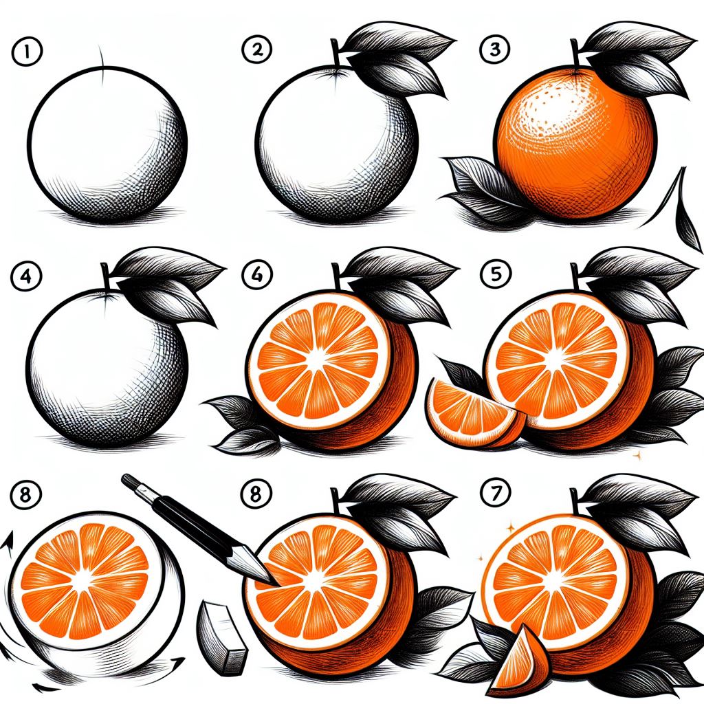 Desenhos de Impressão gratuita laranja
