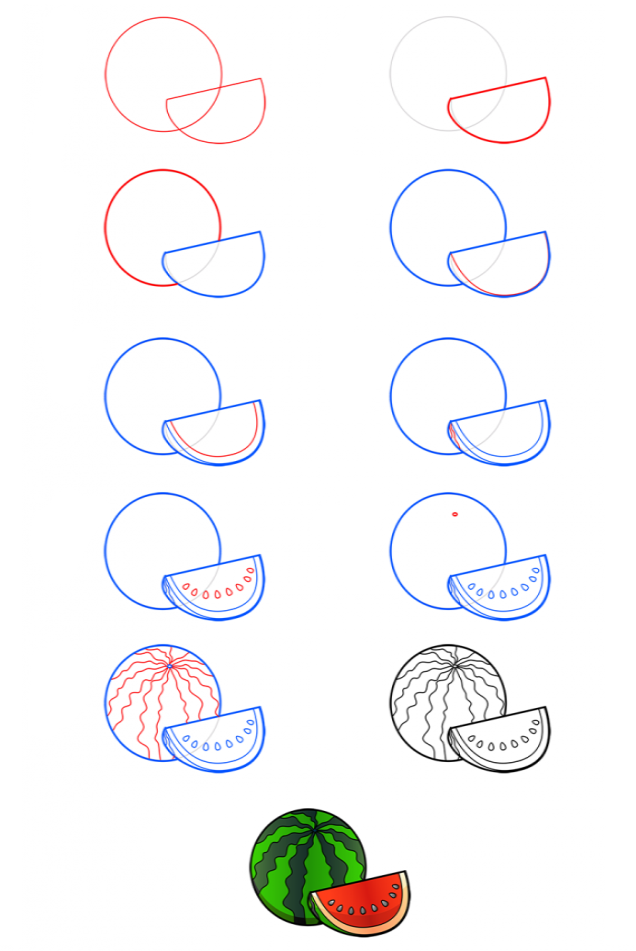 Desenhos de Imprimir Melancia