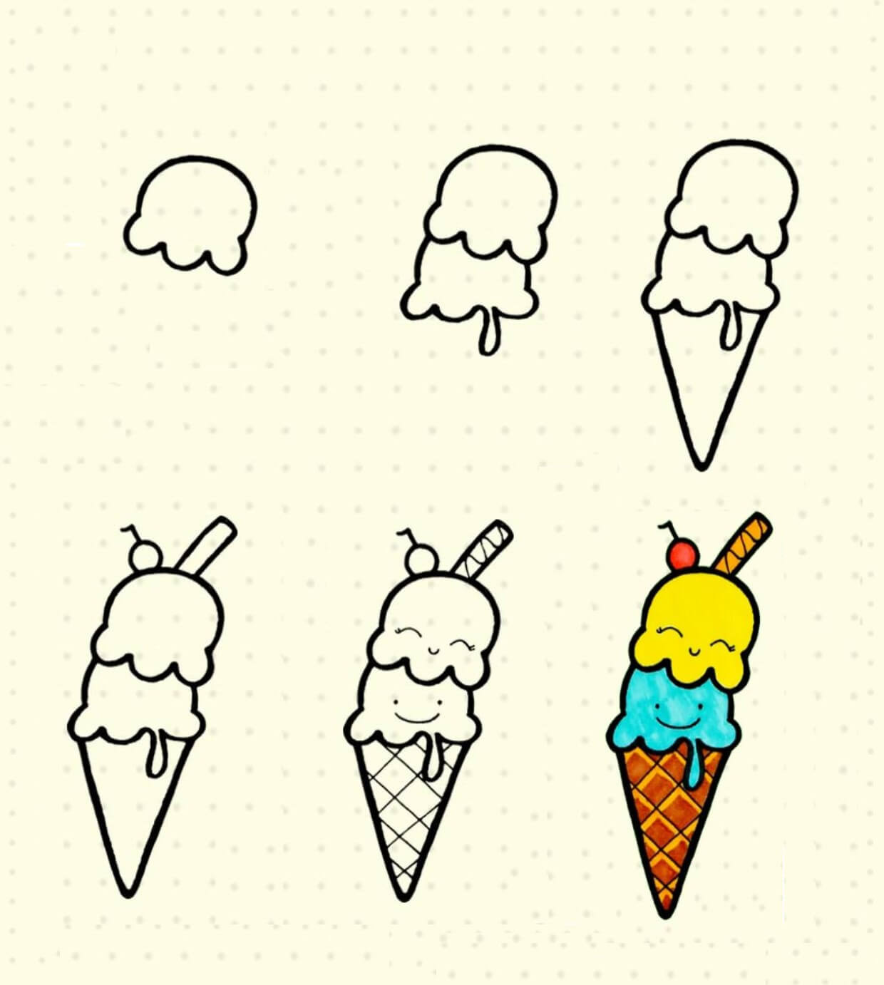 Desenhos de Print Ice cream