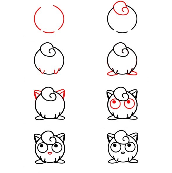 Desenhos de jigglypuff fofo