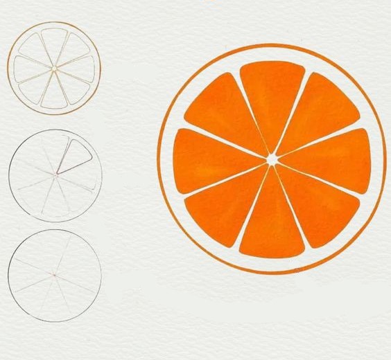 Desenhos de Laranja imprimível