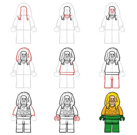 Desenhos de Lego do Aquaman