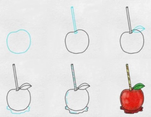 Desenhos de Maçã doce