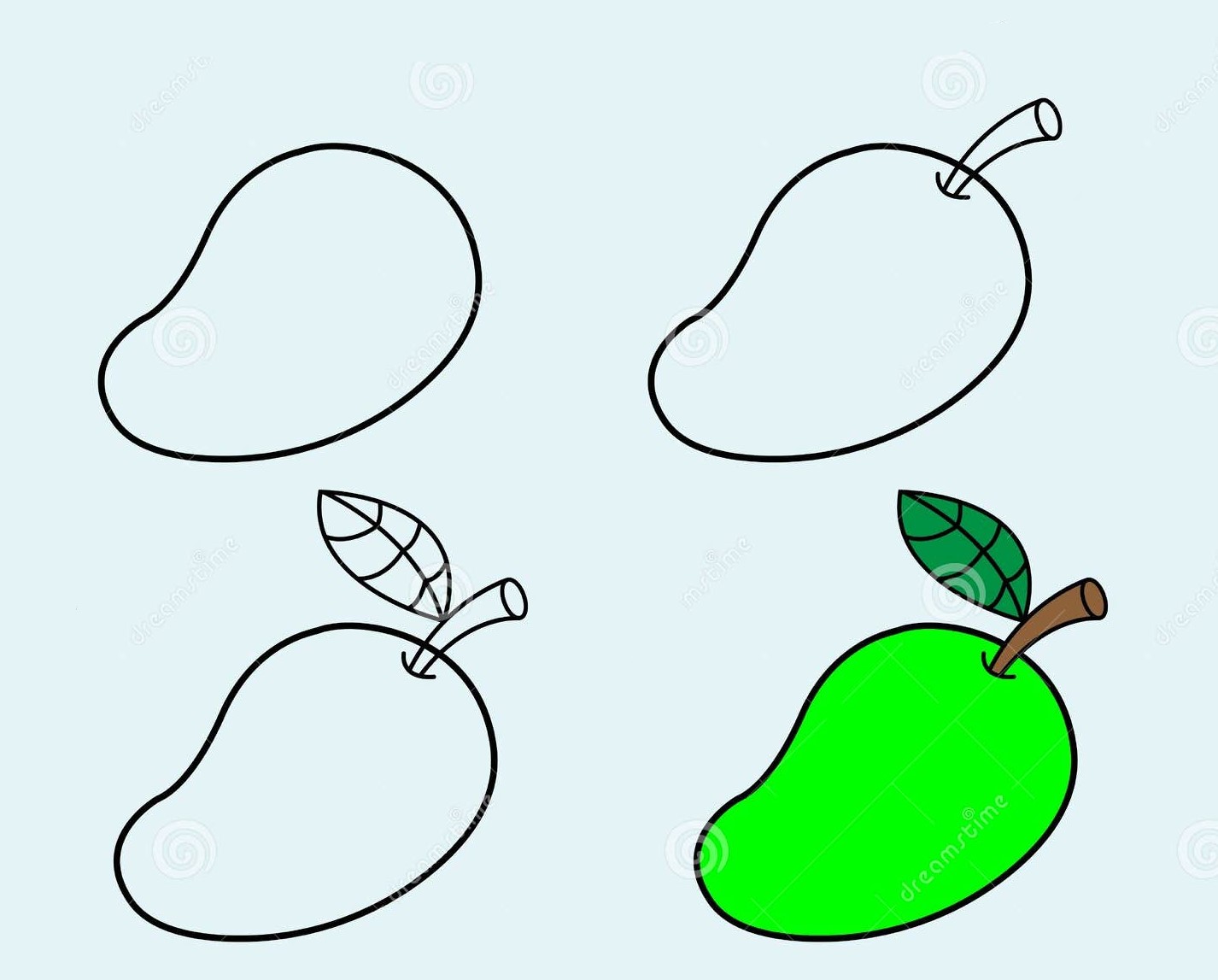 Desenhos de Manga verde