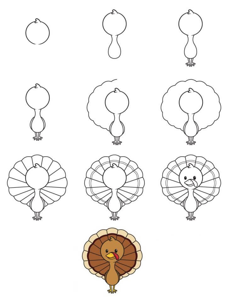 Desenhos de Personagem peru