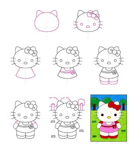 Desenhos de Pintura Hello Kitty