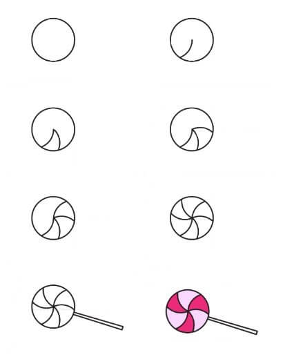 Desenhos de Pirulito de doce grátis