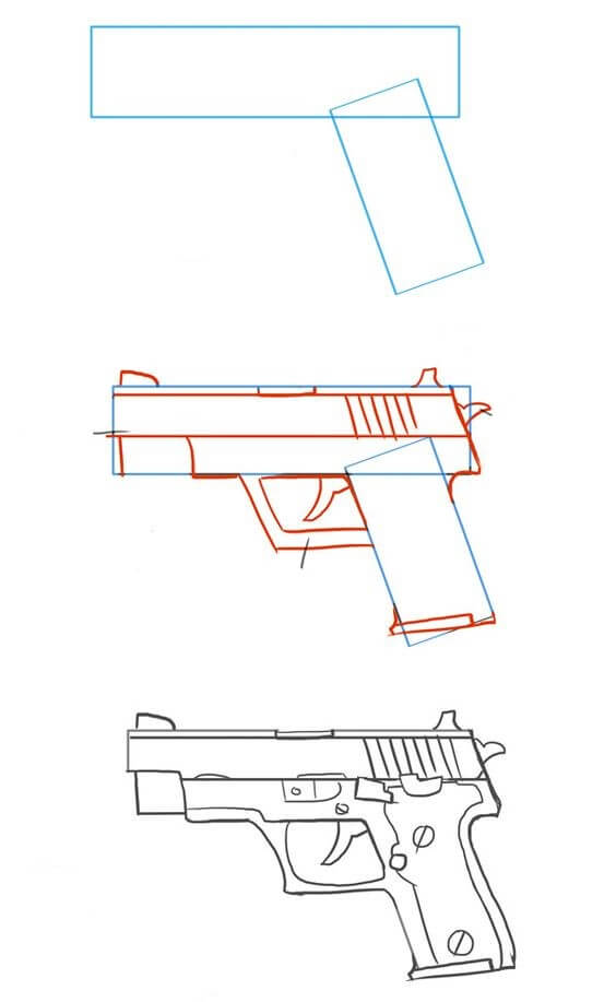Desenhos de Pistola fácil