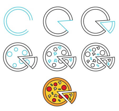 Desenhos de Pizza perfeita