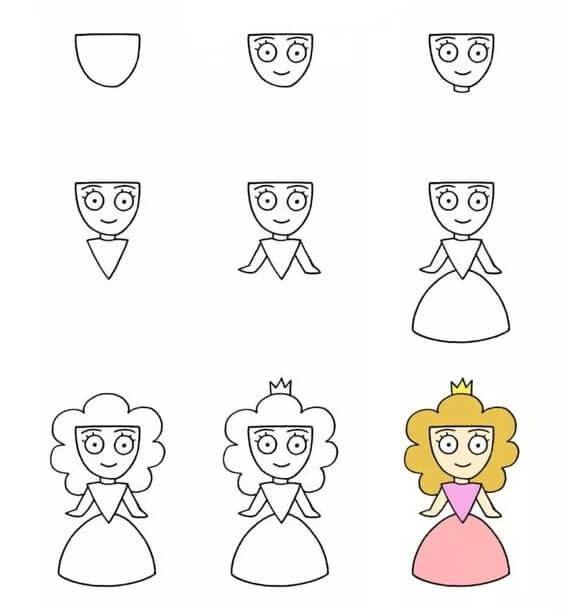 Desenhos de Rainha Garota