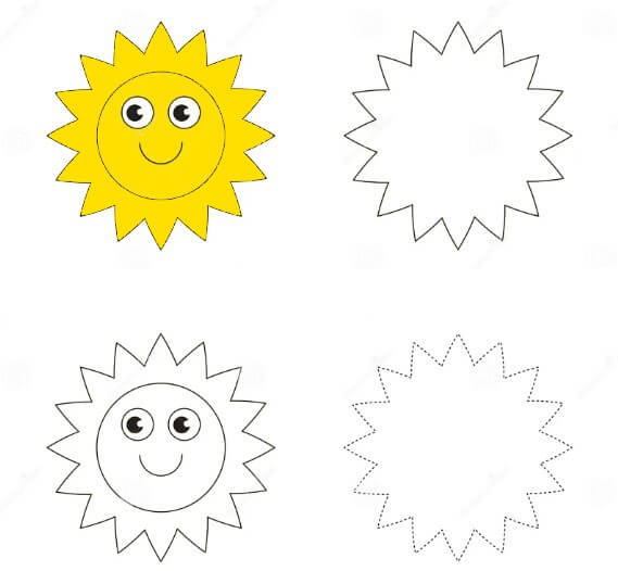 Desenhos de Sol alegre grátis