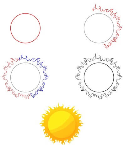 Desenhos de Sol básico