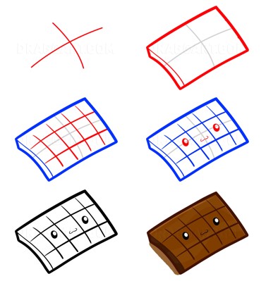Desenhos de Sorriso de chocolate