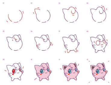 Desenhos de sorriso jigglypuff 2