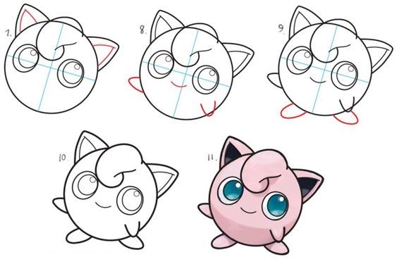 Desenhos de sorriso jigglypuff