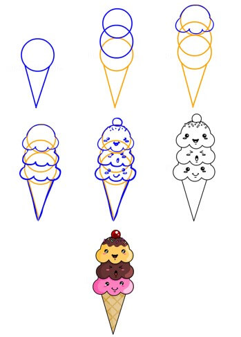 Desenhos de Sorvete adorável