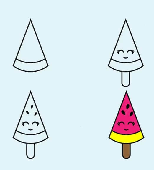 Desenhos de Sorvete de melancia