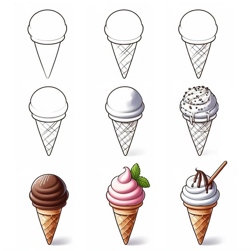 Desenhos de Sorvete
