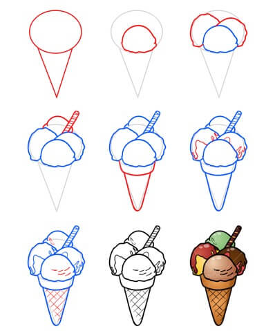 Desenhos de Nice Ice cream