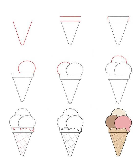 Desenhos de Ice cream simple