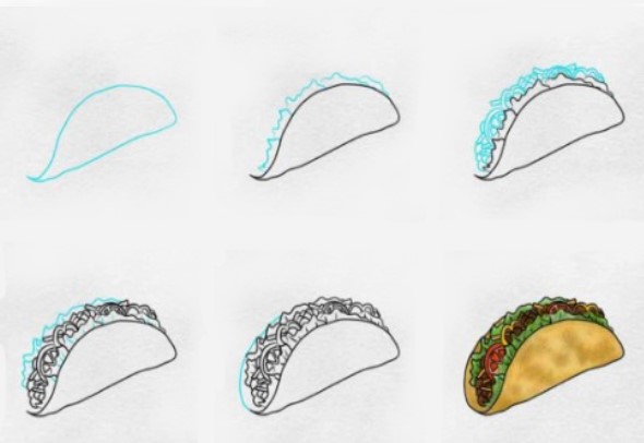 Desenhos de Tacos para imprimir
