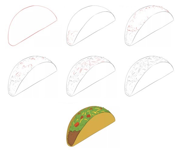 Desenhos de Tacos simples