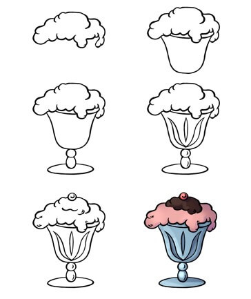 Desenhos de Um sorvete