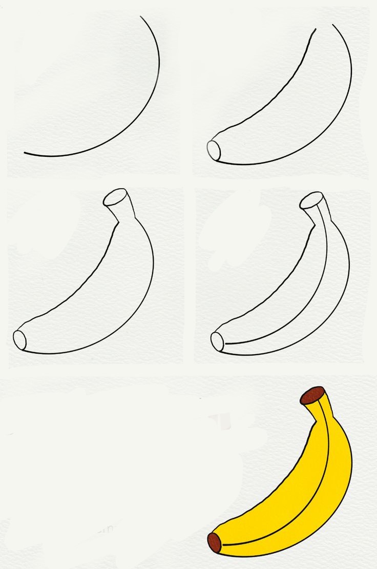 Desenhos de Uma banana