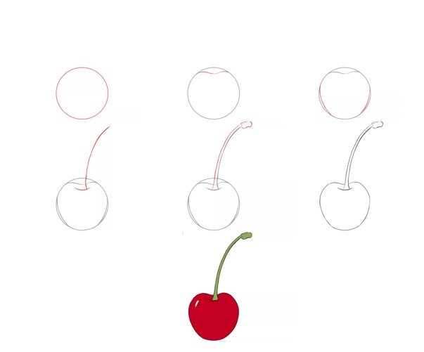 Desenhos de Uma cereja