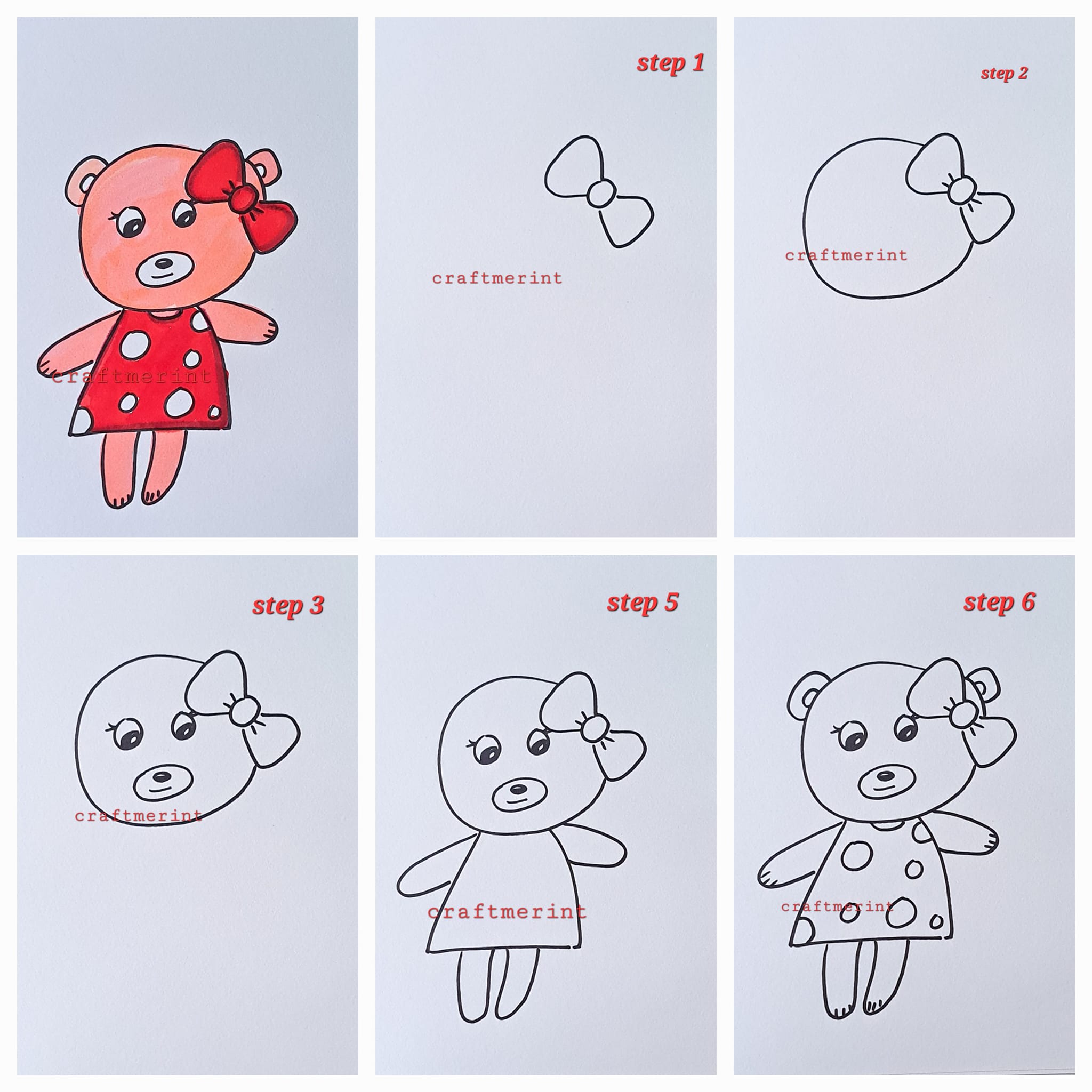 Desenhos de Ursinho de pelúcia adorável