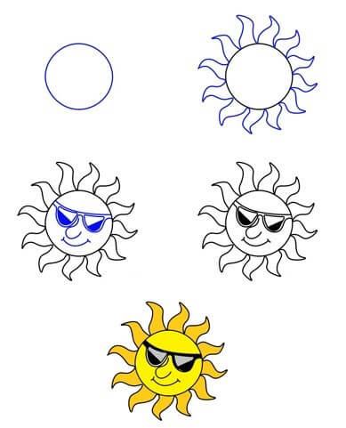 Desenhos de Use óculos de sol
