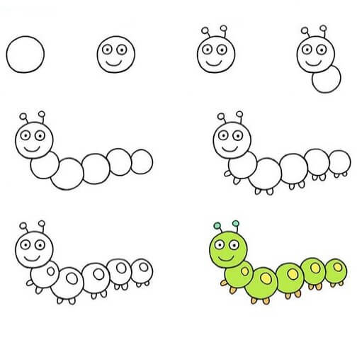 Desenhos de Verme Doce