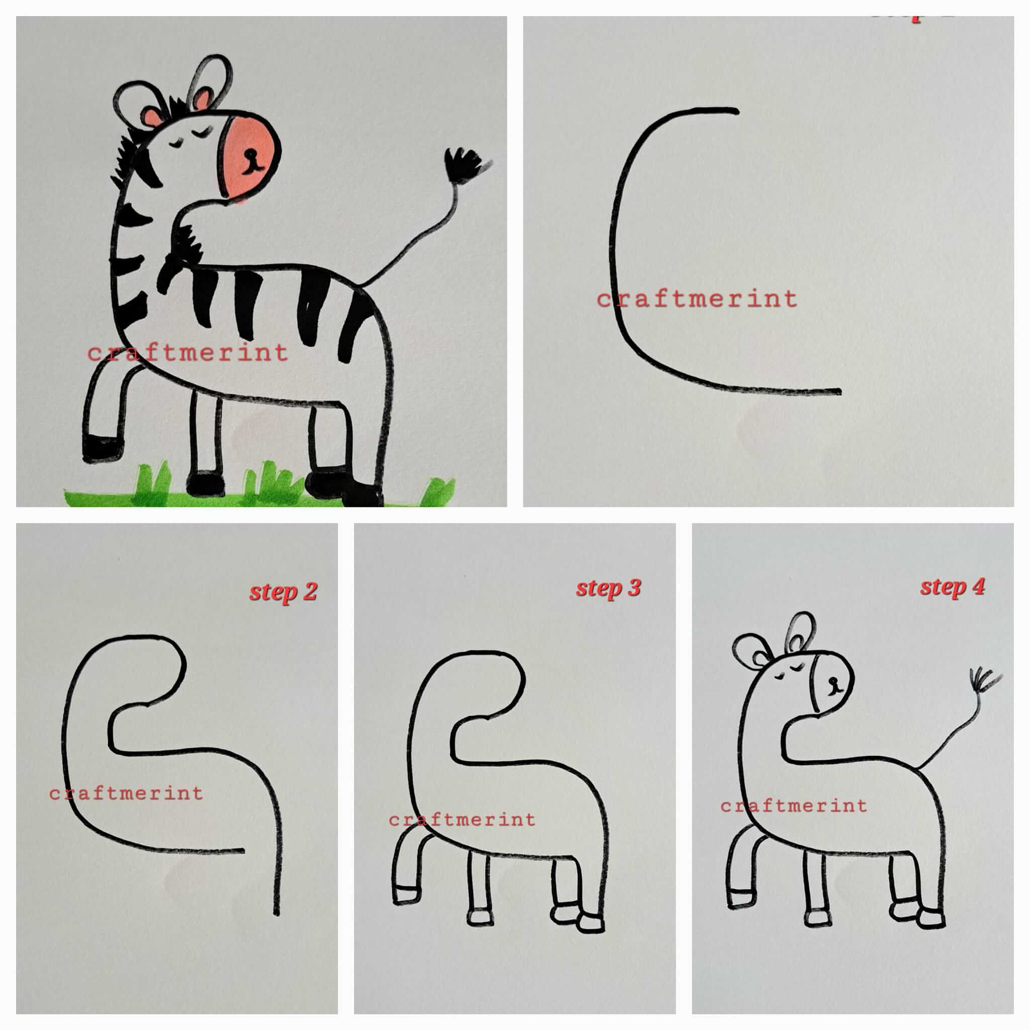 Desenhos de Zebra para crianças