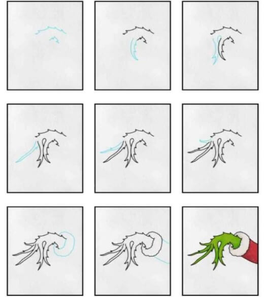 Desenhos de A mão do Grinch