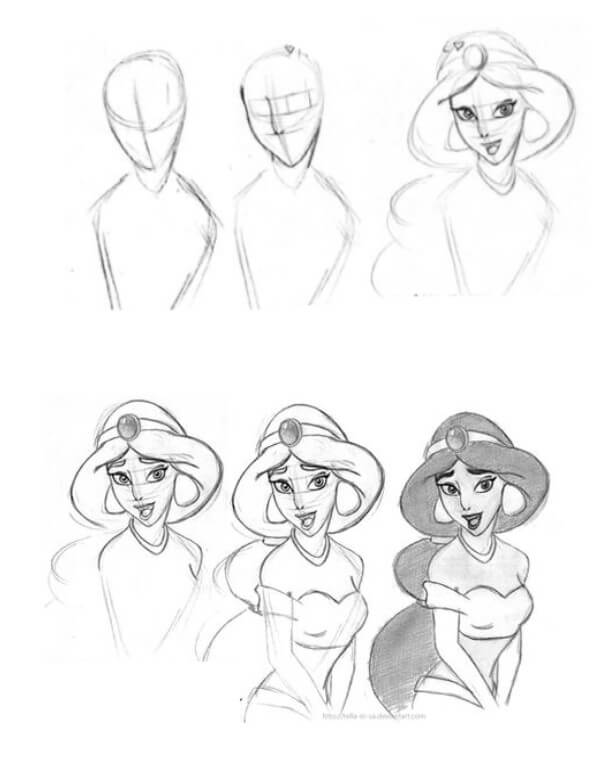 Desenhos de Adorável Jasmine