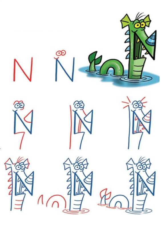 Desenhos de Água Monster