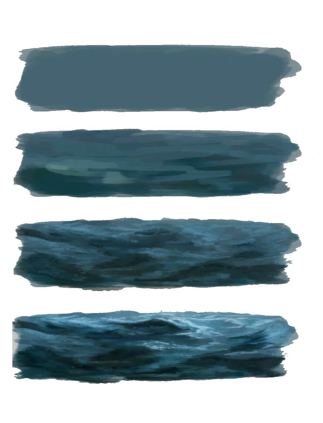 Desenhos de Amostras escuras do oceano