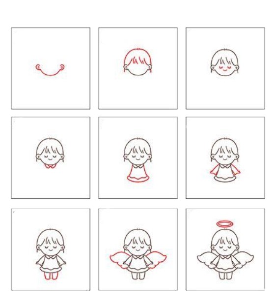 Desenhos de Anjo básico