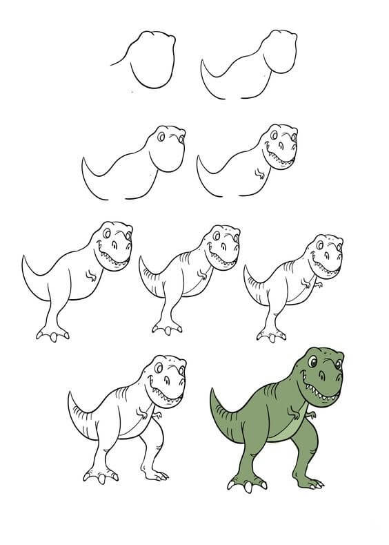 Desenhos de Aparência de T-Rex