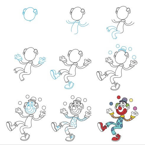 Desenhos de Palhaço