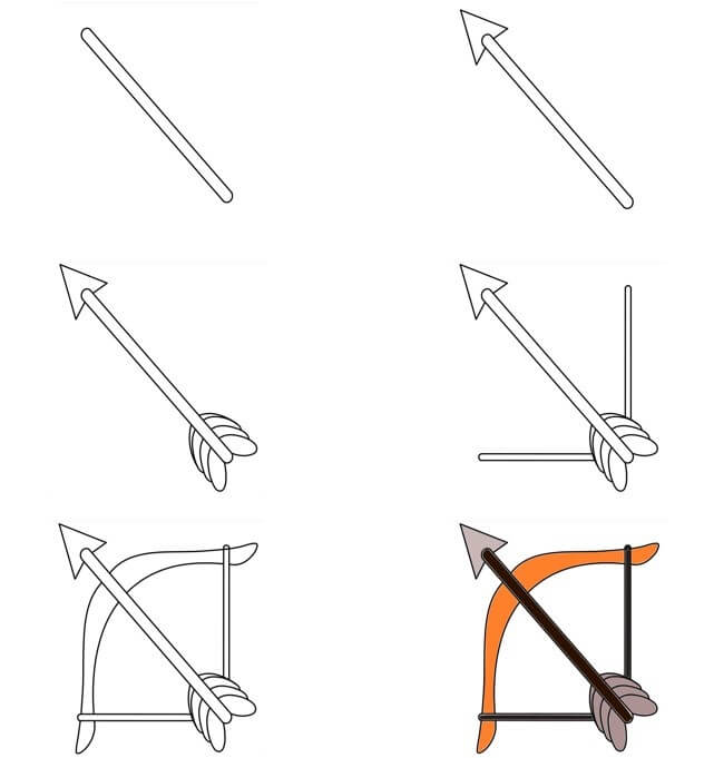 Desenhos de Arco e flecha padrão