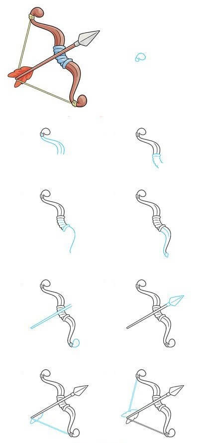 Desenhos de Arco e flecha para crianças