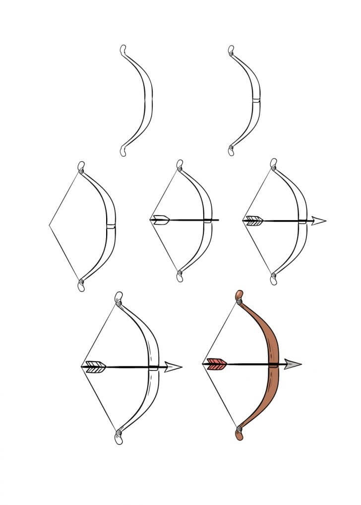 Desenhos de Arco e flecha para imprimir
