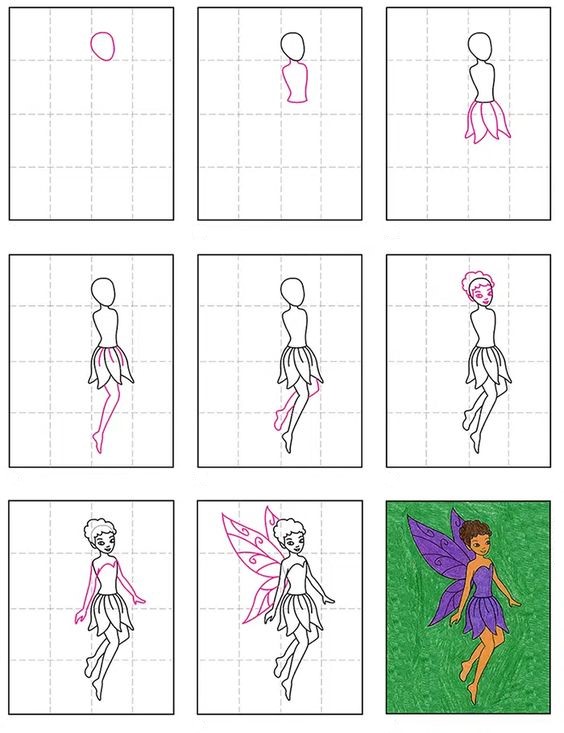 Desenhos de Arte de fada