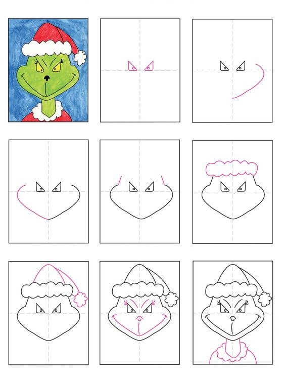 Desenhos de Arte do Grinch