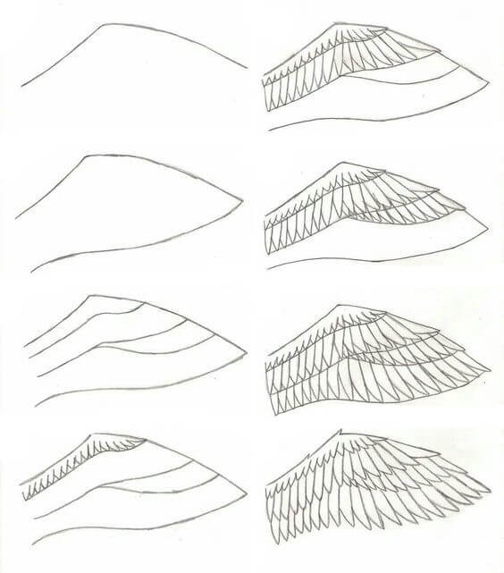 Desenhos de Asas de Anjo Gloriosas