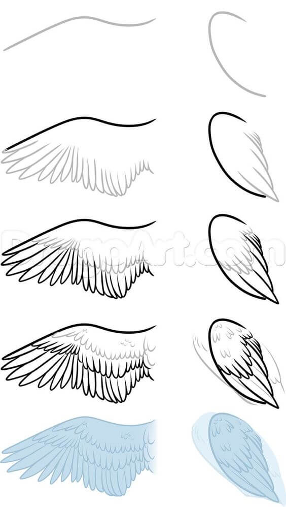 Desenhos de Asas de anjo para crianças