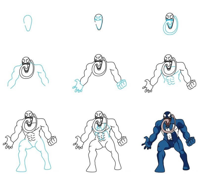Desenhos de Ataque de Venom
